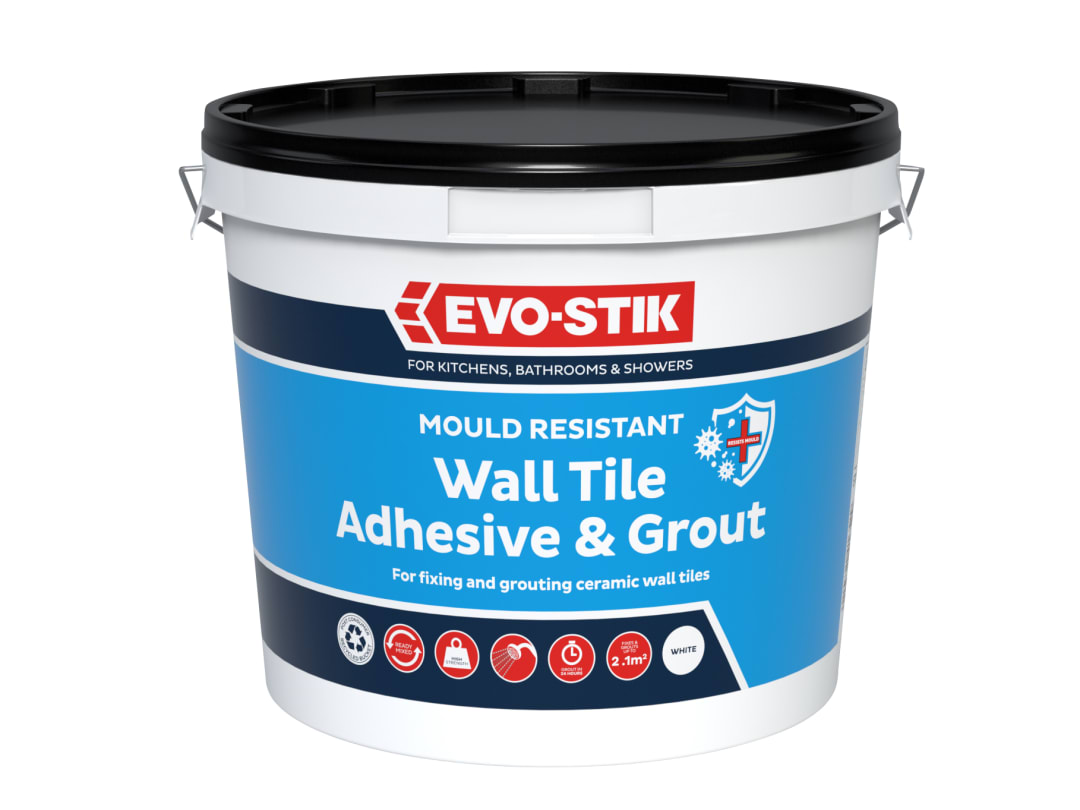 EVO-STIK Mould Resistant Wall Tile Adhesive & Grout 2.5 litre 30812623