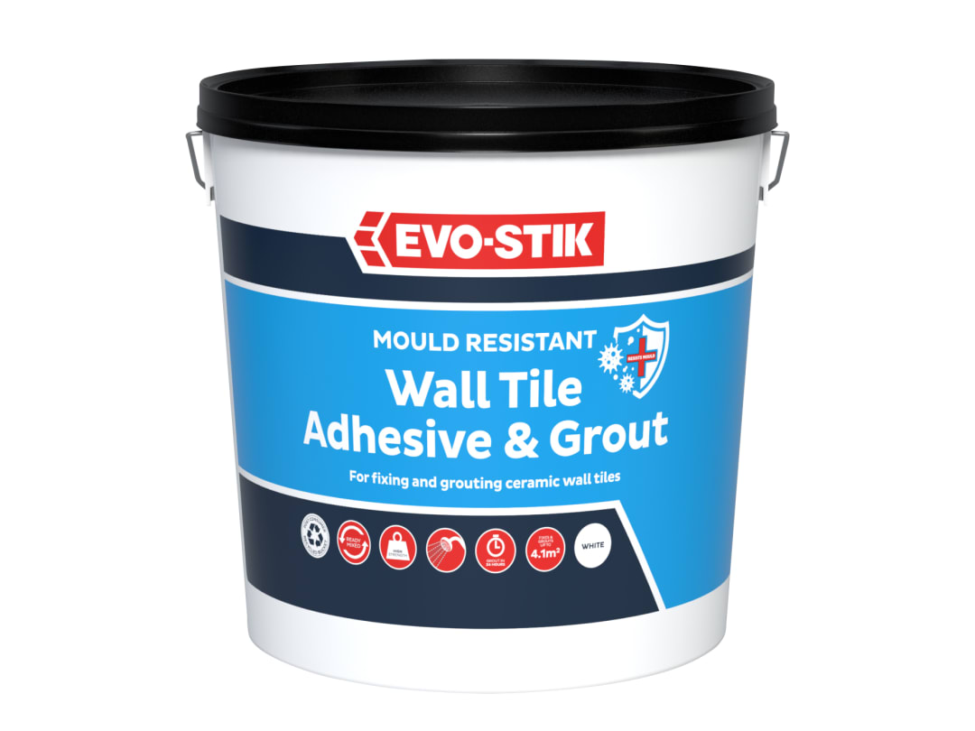 EVO-STIK Mould Resistant Wall Tile Adhesive & Grout 5 litre 30812624