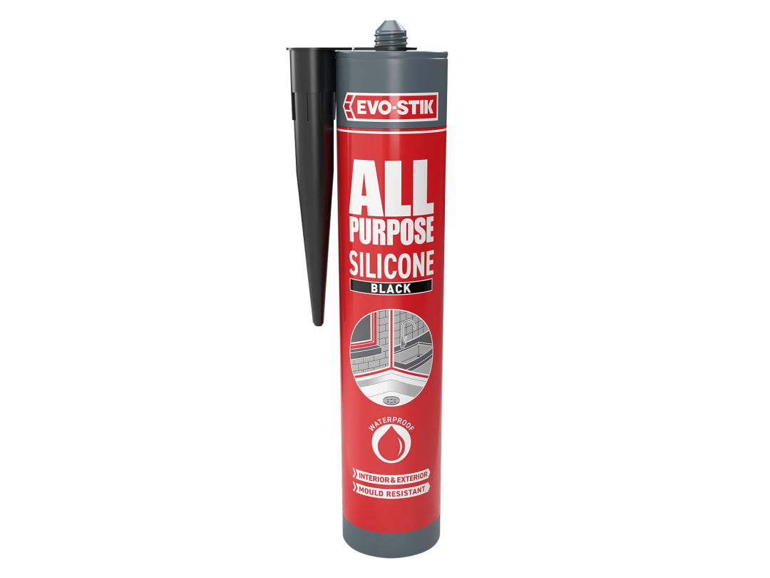 EVO-STIK All Purpose Silicone Sealant Black C20 30613609