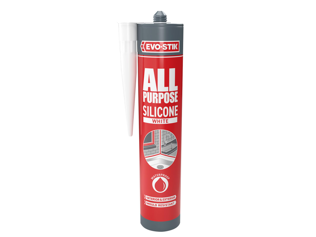EVO-STIK All Purpose Silicone Sealant White C20 30613608
