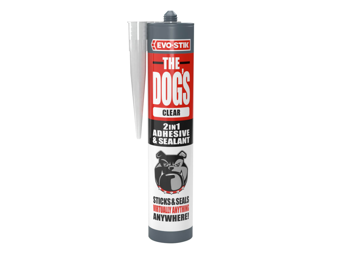 EVO-STIK The Dog's 2-in-1 Adhesive and Sealant Crystal Clear 290ml 30627550