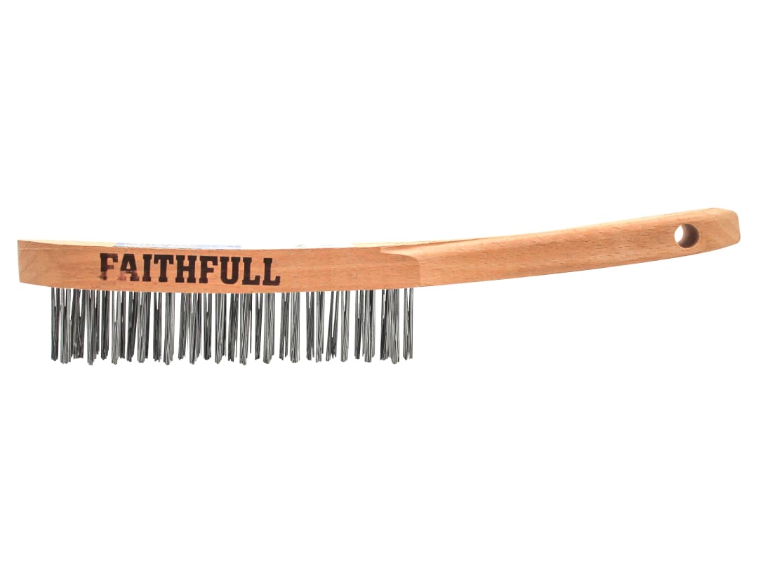 Faithfull Lightweight Scratch Brush, Three Row FAI5803F