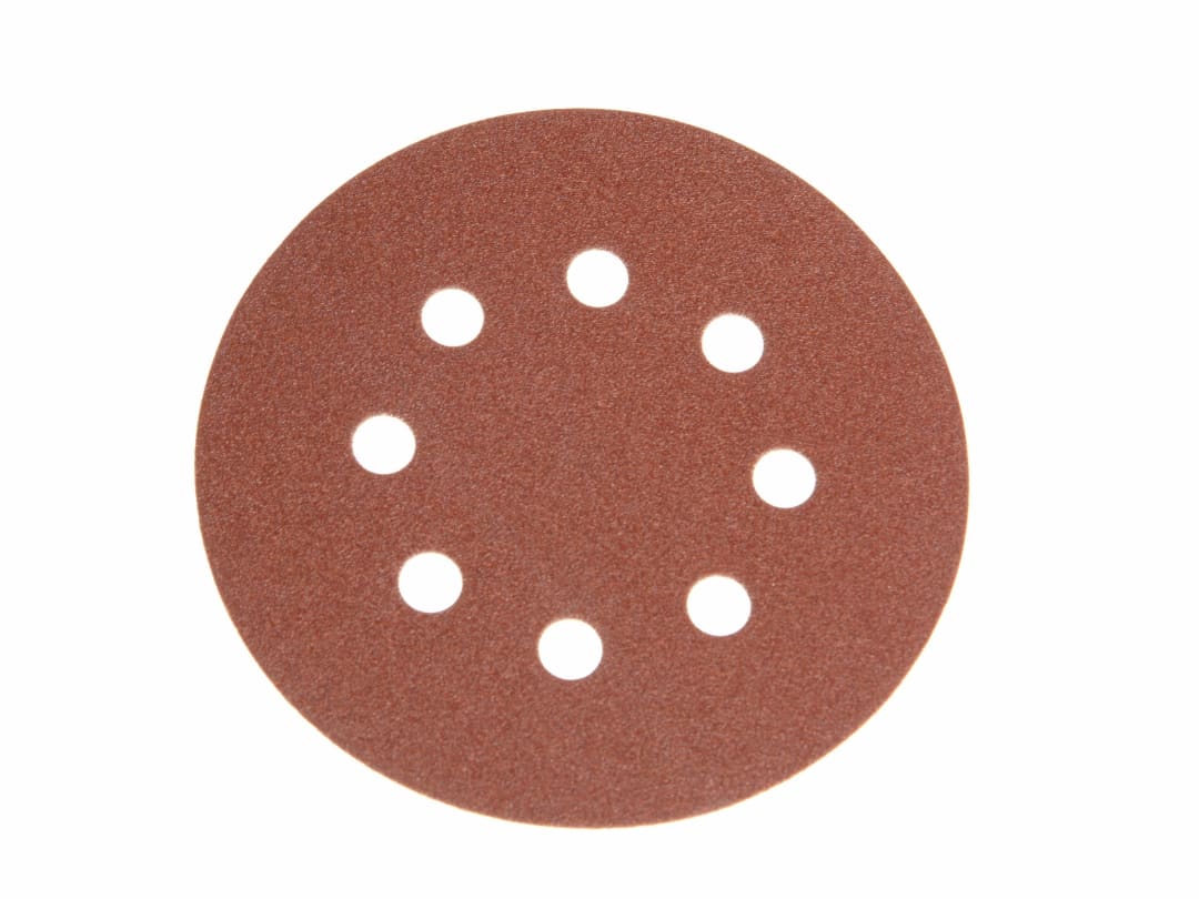 Faithfull Hook & Loop Sanding Disc DID3 Holed 125mm x 240G (Pack 25) FAIAD125240H