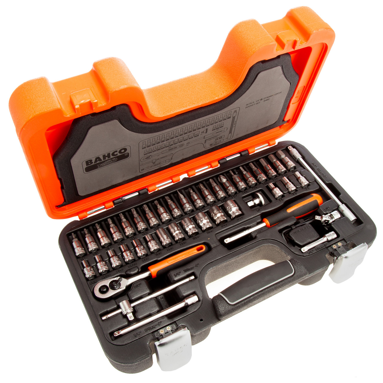 Bahco S460 1/4in Drive Socket Set, 46 Piece S460