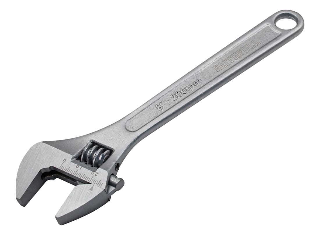 Faithfull Chrome Adjustable Spanner 200mm (8in) FAIAS200MC