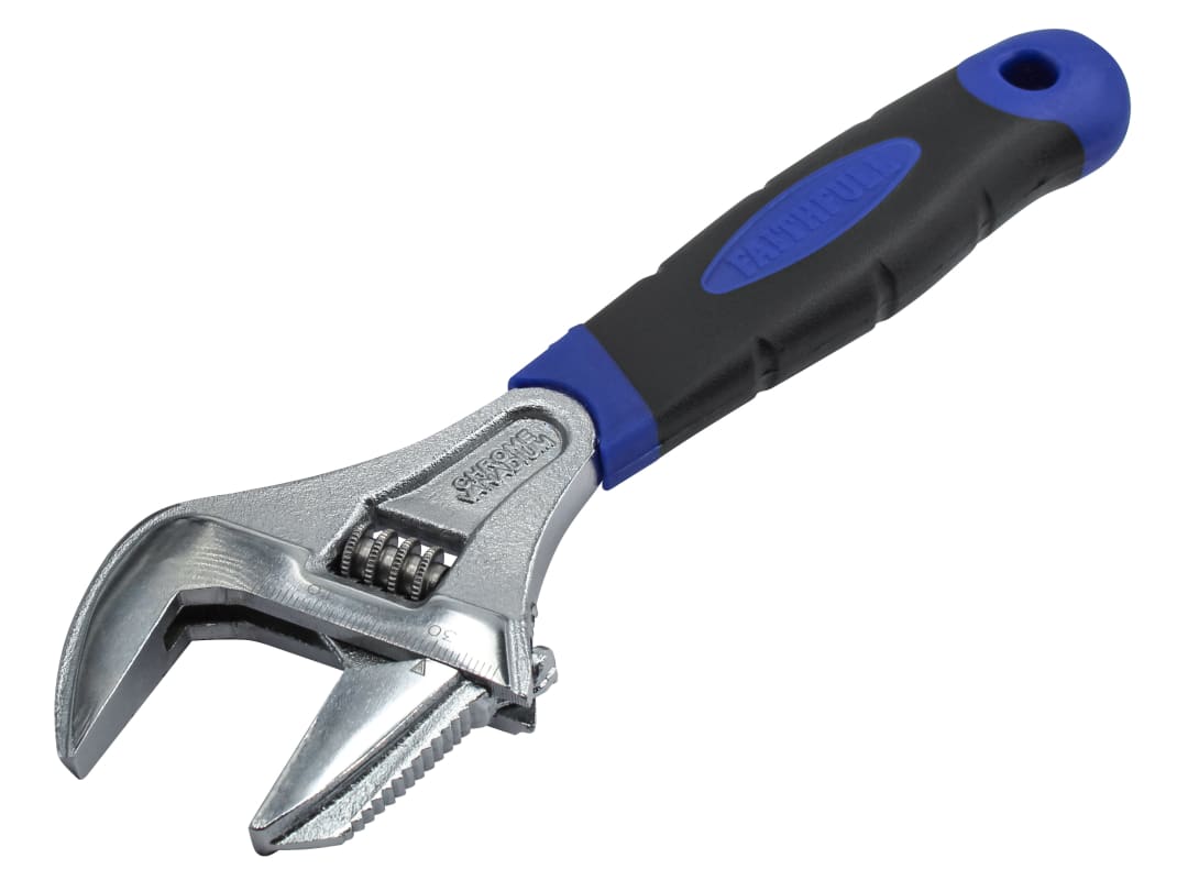 Faithfull Wide Mouth Adjustable Spanner 200mm FAIAS200W46