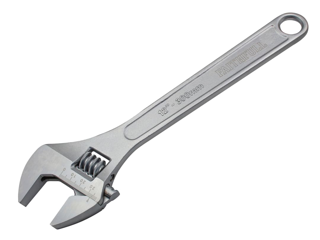 Faithfull Chrome Adjustable Spanner 300mm (12in) FAIAS300MC