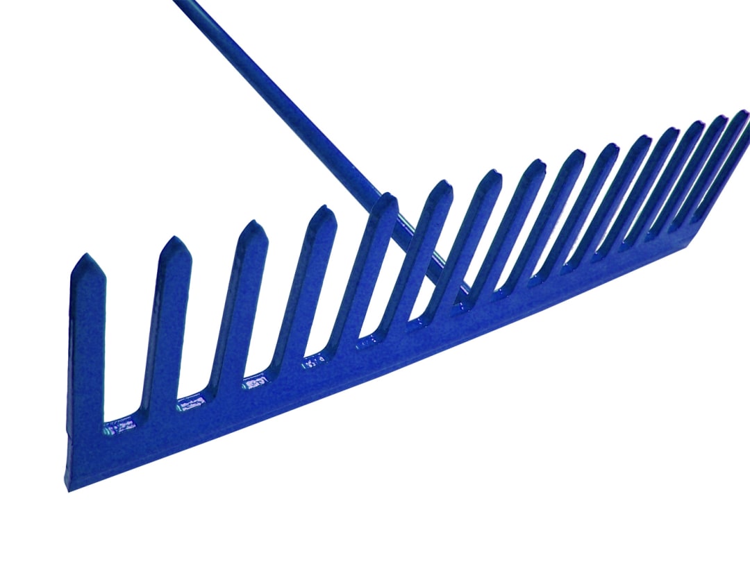 Faithfull Asphalt Rake 16 Flat Teeth - Tubular Steel Shaft FAIASP