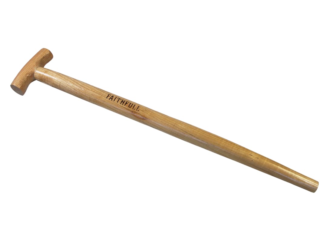 Faithfull FSC Ash T Handle Bent Taper 28in FAIATBTFSC