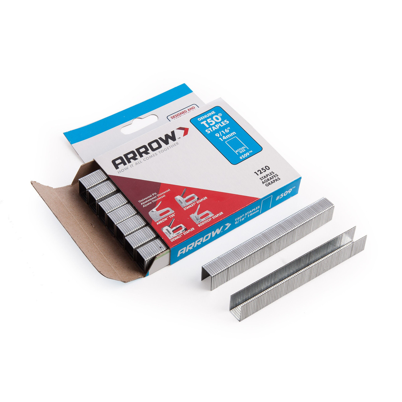 Arrow T-50 Staples 9/16in x 1250 A50924 A50924