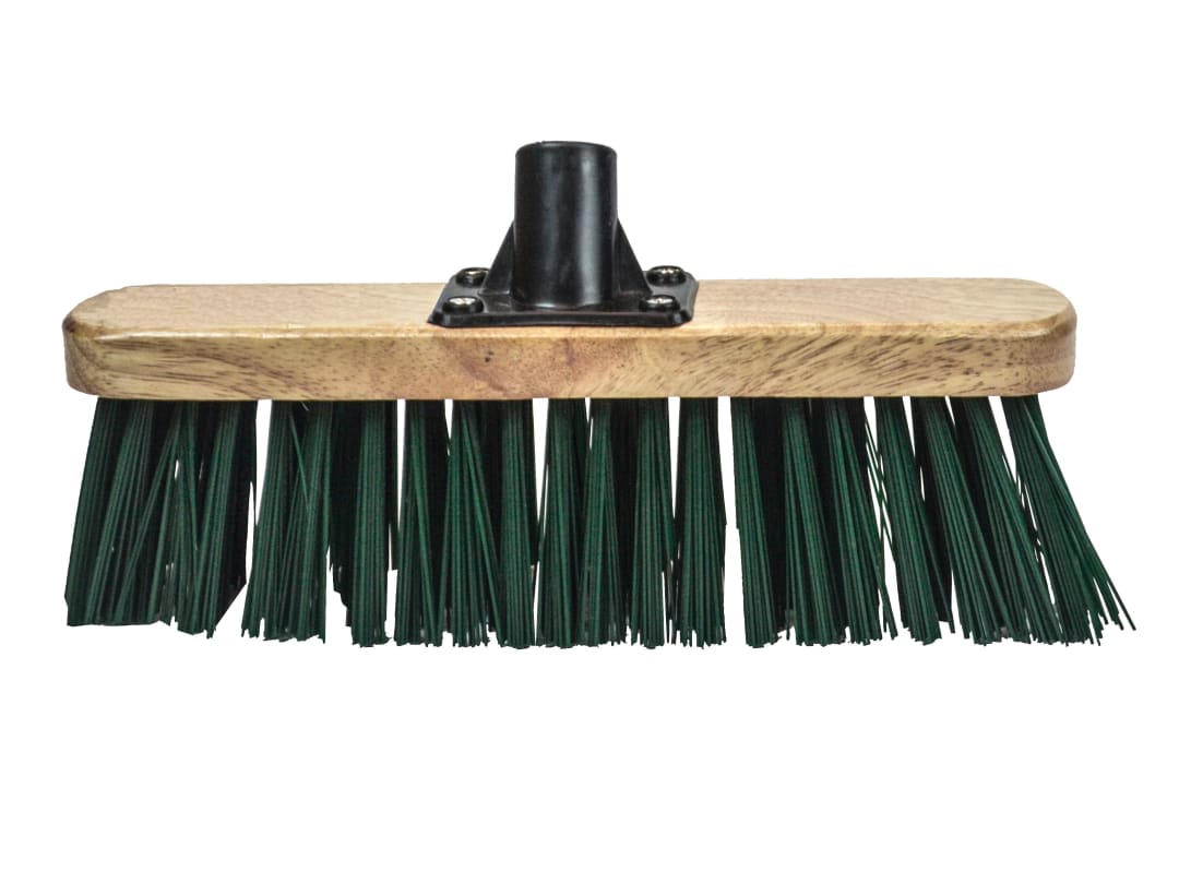 Faithfull Stiff Green Broom Head 300mm (12in) Threaded Socket FAIBRSTIF12R
