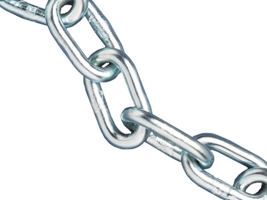 Faithfull Zinc Plated Chain 8mm x 10m Reel - Max. Load 450kg FAICHAL810