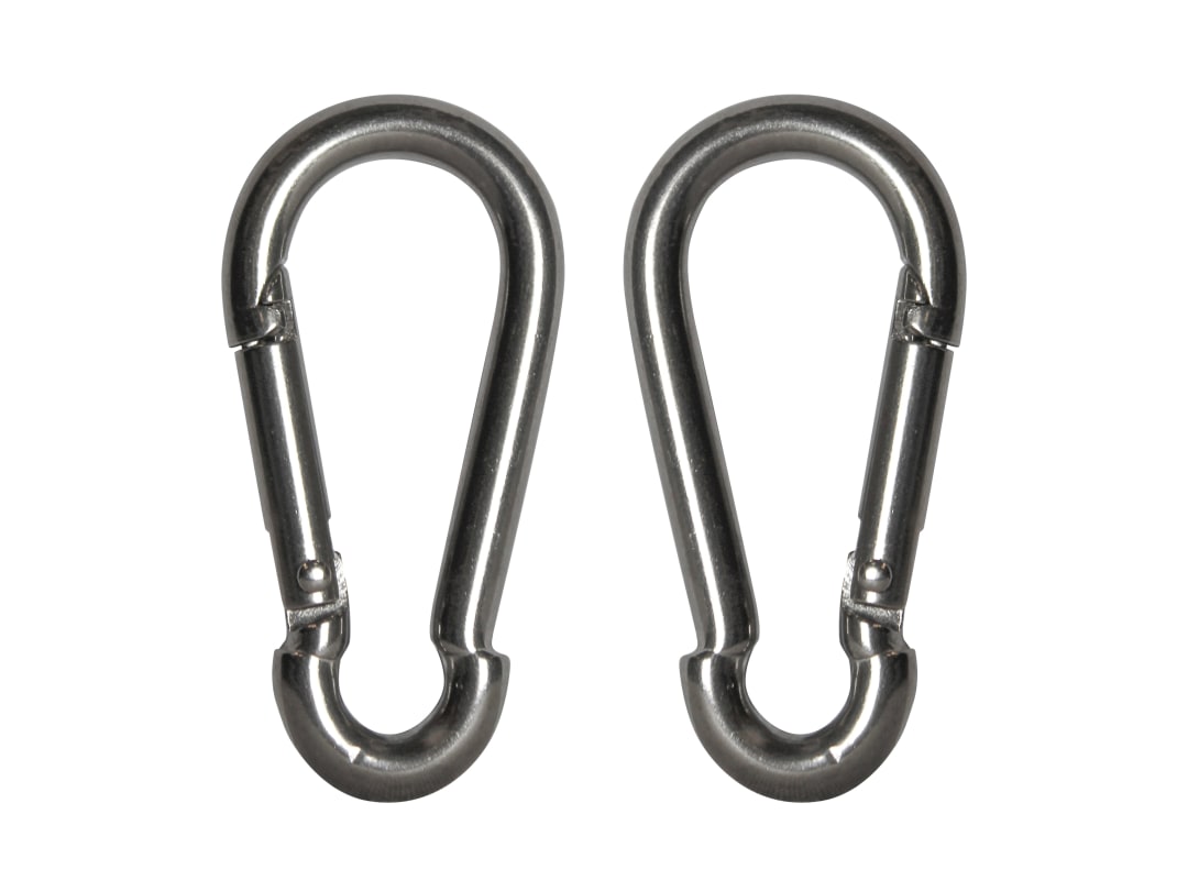 Faithfull Fire Brigade Snap Hook Stainless Steel 6mm (Pack 2) FAICHFBS60S