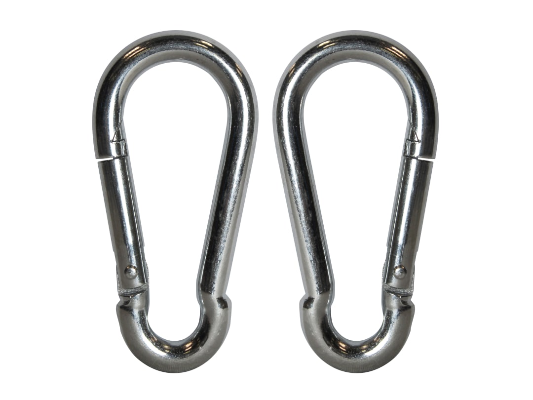 Faithfull Fire Brigade Snap Hook 8mm Zinc Plated (Pack 2) FAICHFBS80