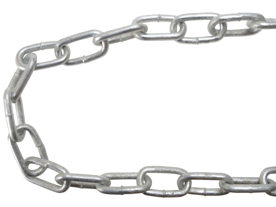 Faithfull Galvanised Chain Link 6mm x 15m Reel - Max. Load 250kg FAICHGL615