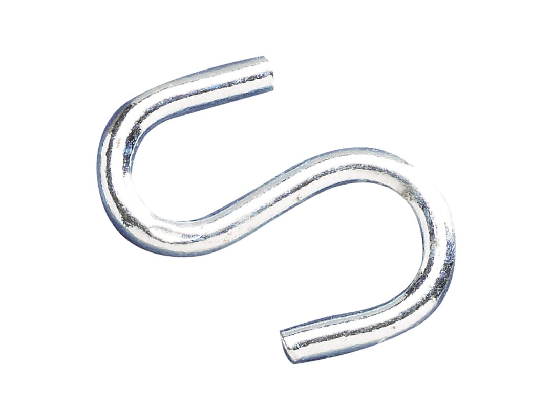 Faithfull S-Hooks 5mm Zinc Plated (Pack 10) FAICHSH5010