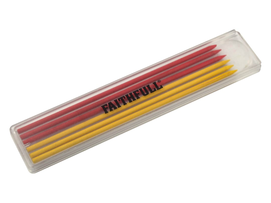 Faithfull Mixed Pencil Marking Refill Pack, 6 Piece FAICPLRRFILC