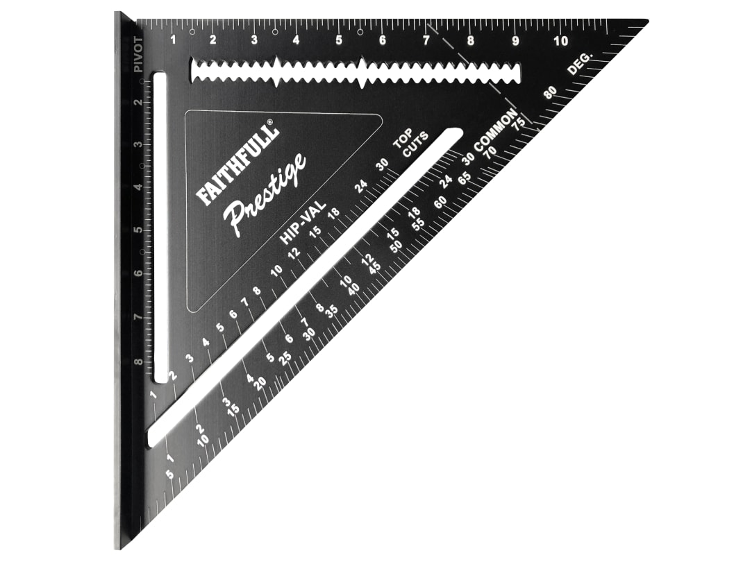 Faithfull Prestige Quick Square Black Aluminium 300mm (12in) FAICSQ12CNC