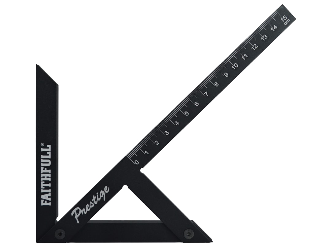 Faithfull Prestige Centre Finder Gauge Black Aluminium 150mm FAICSQ15CNC