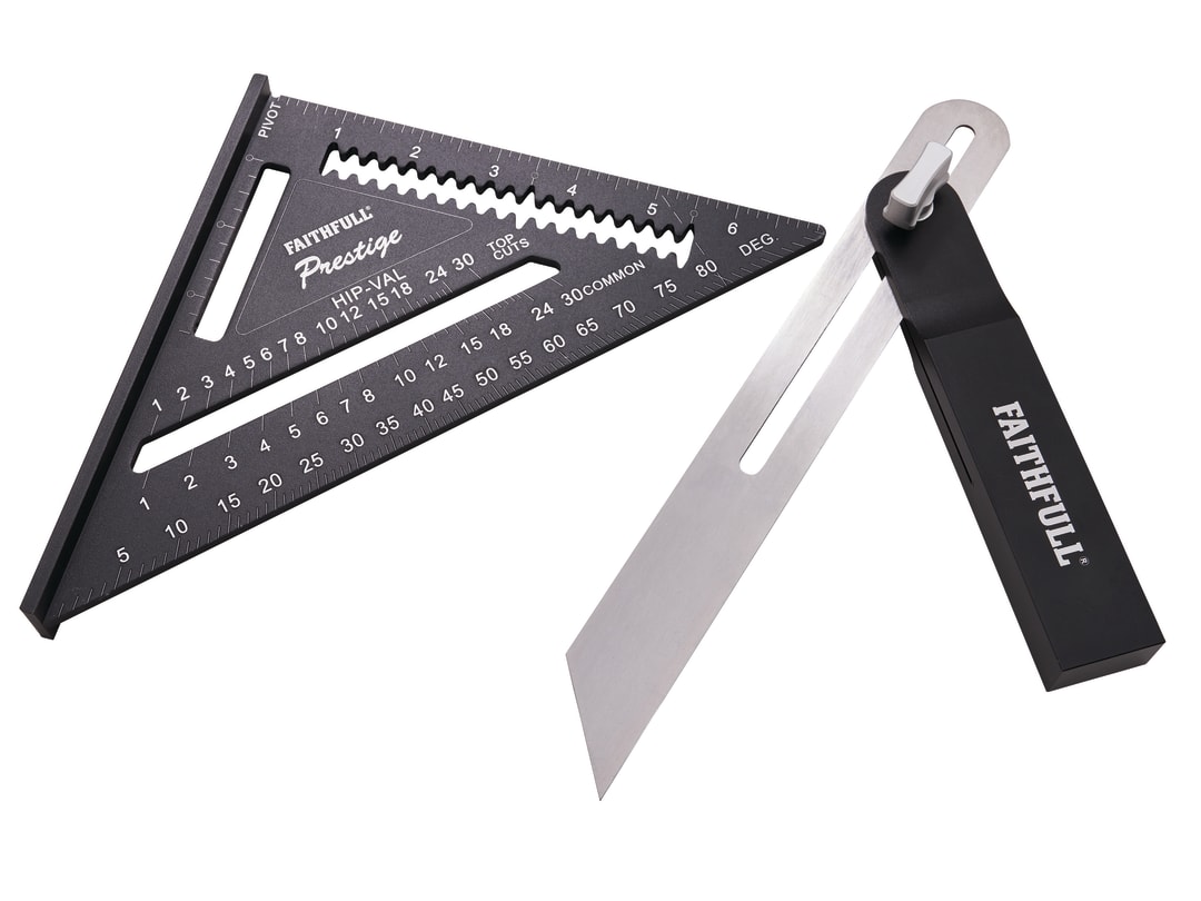 Faithfull CNC Sliding Bevel & Quick Square Set FAICSQSB