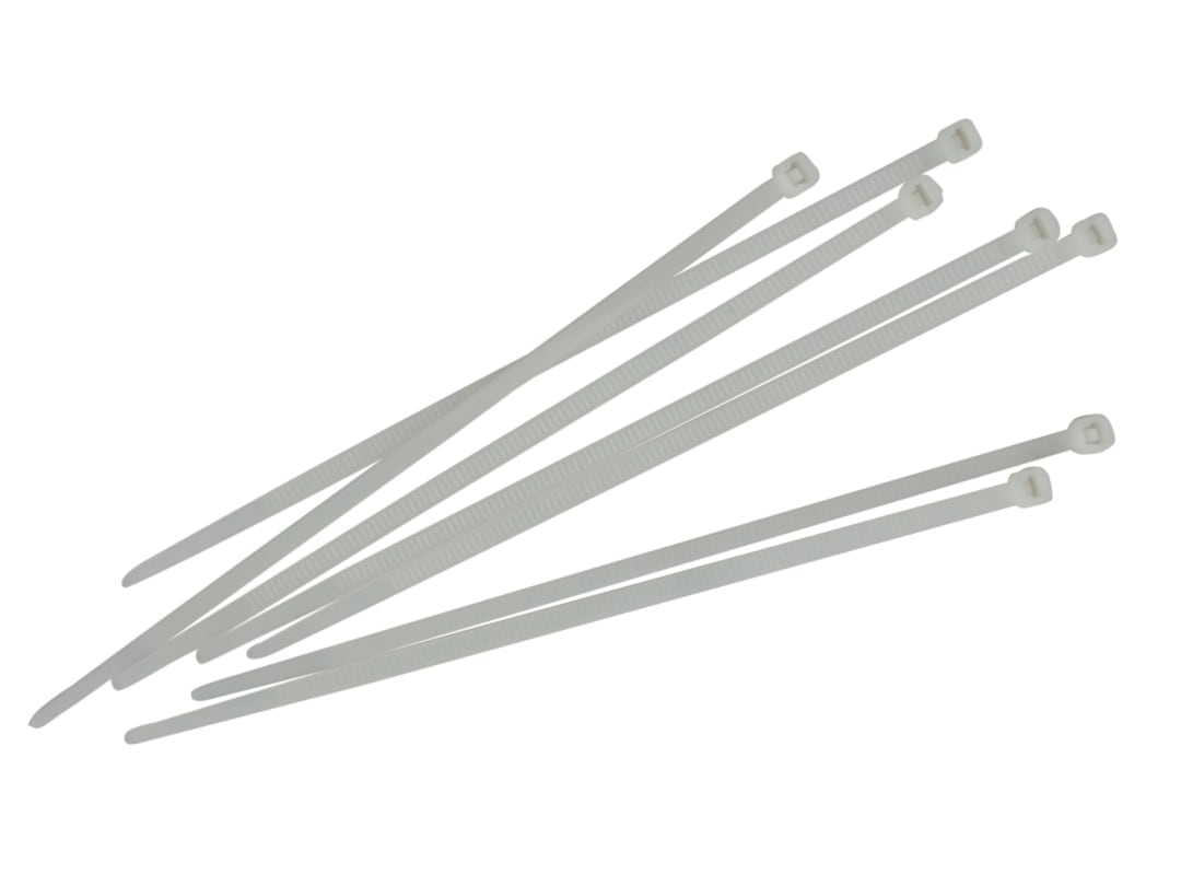 Faithfull Cable Ties White 3.6 x 150mm (Pack 100) FAICT150W