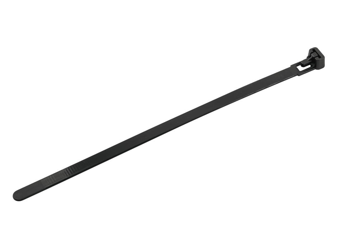 Faithfull Reusable Cable Tie Black 7.6 x 200mm (Pack 50) FAICT200R