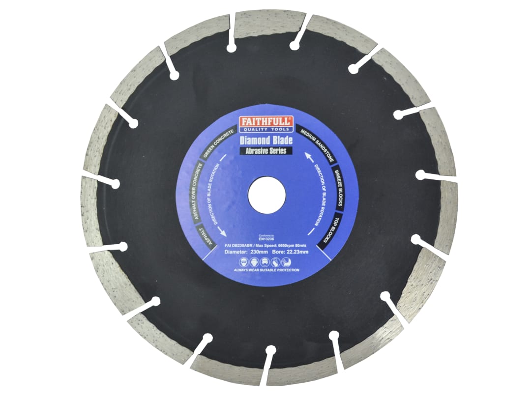 Faithfull Abrasive Diamond Blade 230 x 22.23mm FAIDB230ABR