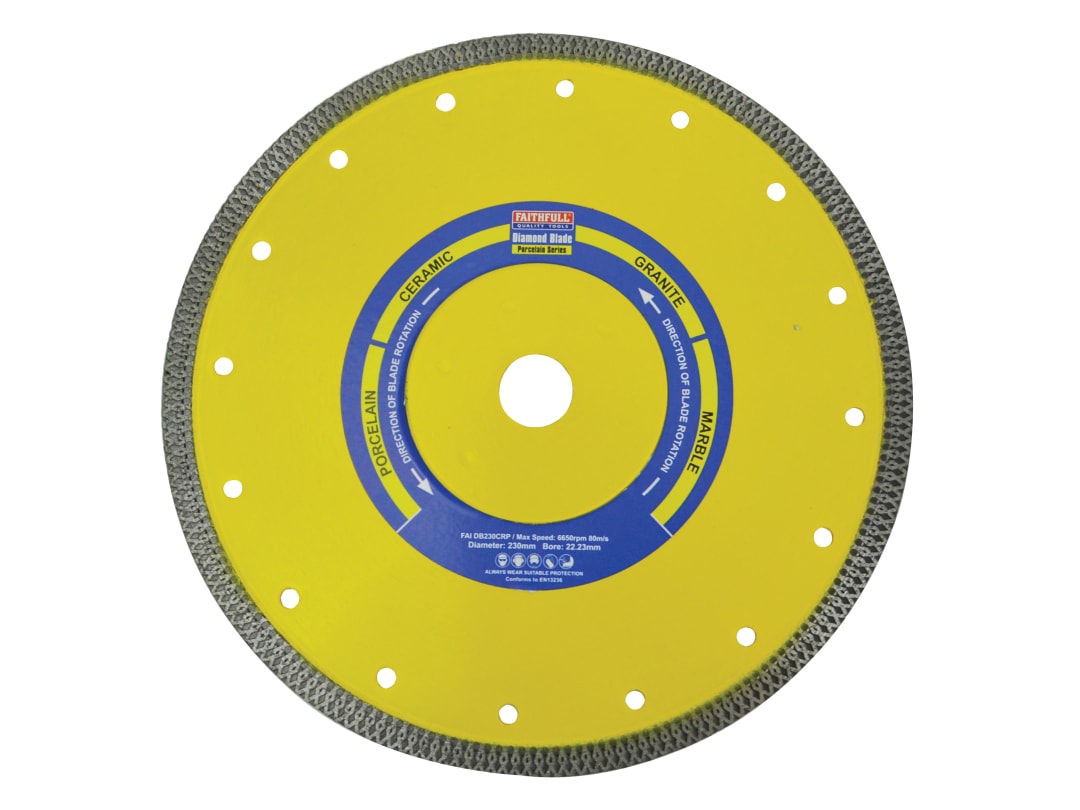 Faithfull Porcelain Diamond Blade 230 x 22.23mm FAIDB230CRP
