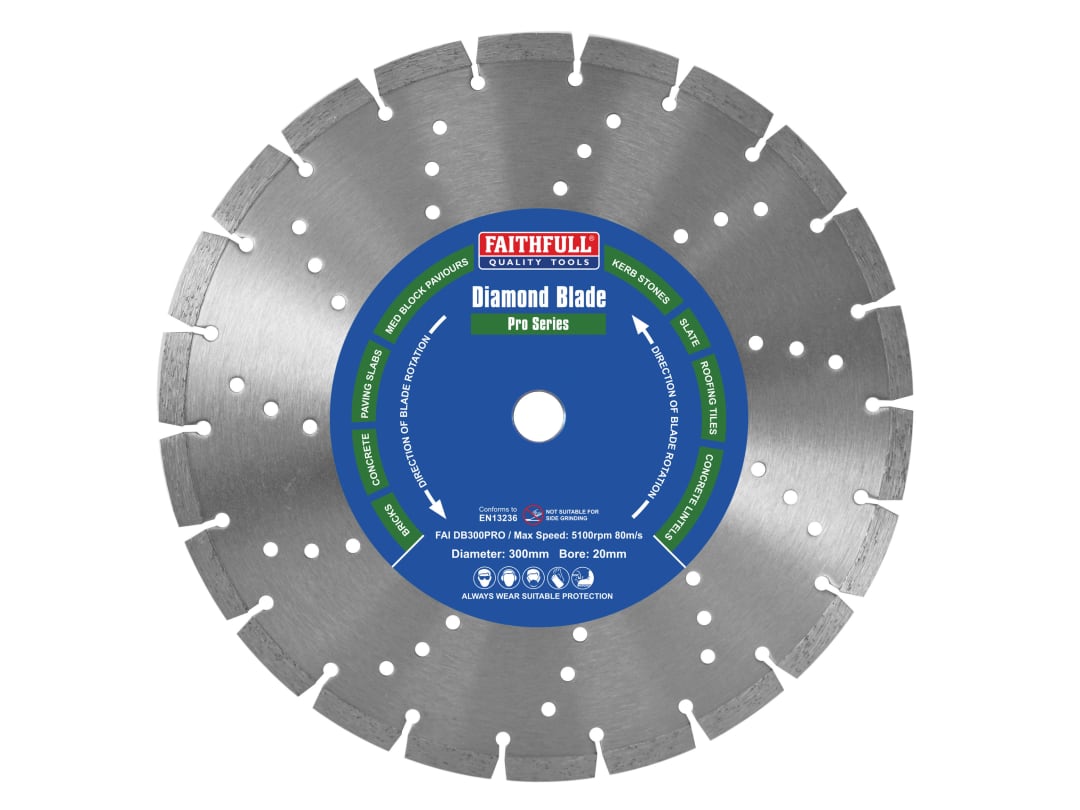 Faithfull Professional Diamond Blade 300 x 20mm FAIDB300PRO