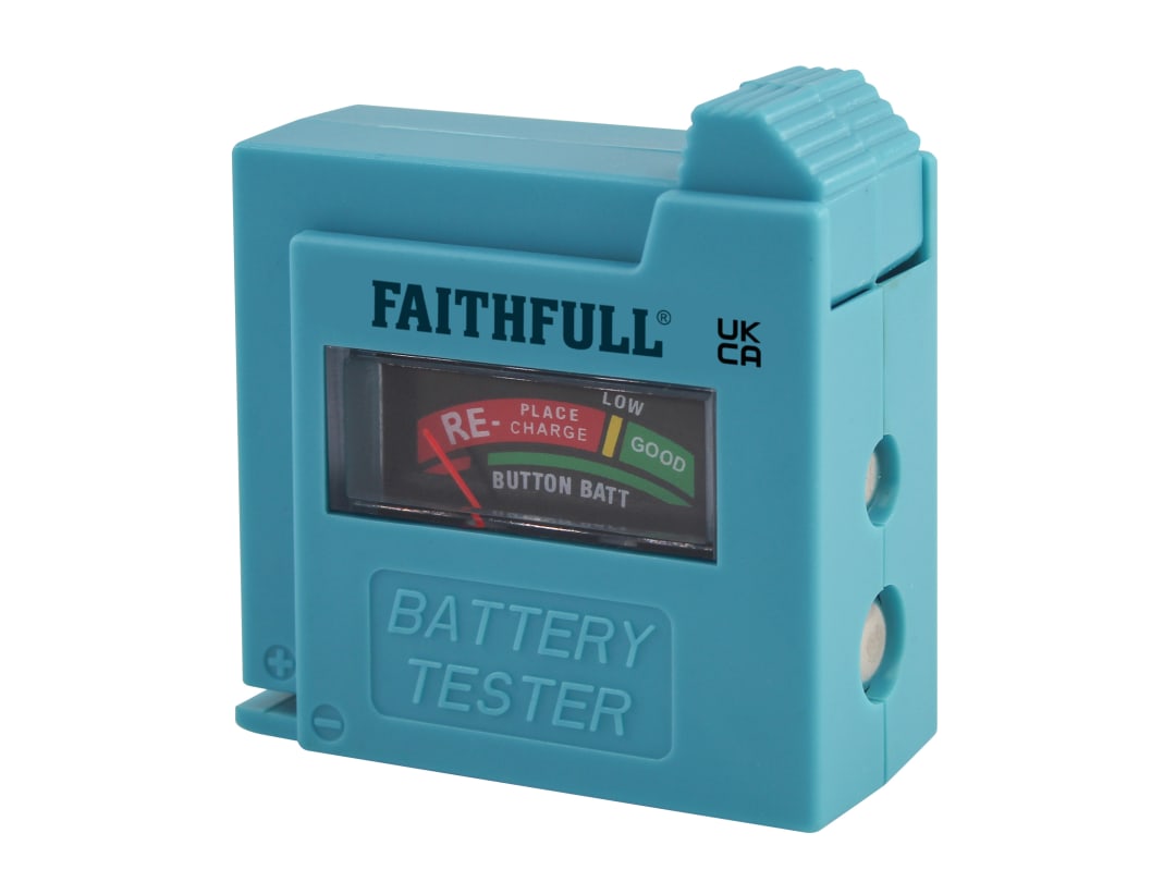 Faithfull Battery Tester for AA, AAA, C, D & 9V FAIDETBAT