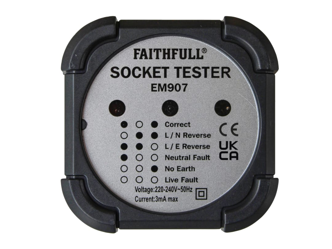 Faithfull Socket Polarity Tester FAIDETSOC