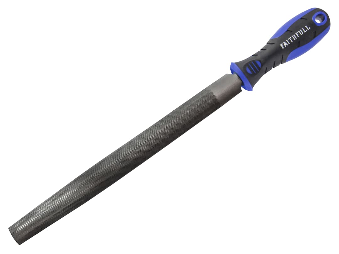 Faithfull Handled Half-Round Second Cut Engineers File 300mm (12in) FAIFIHRSC12