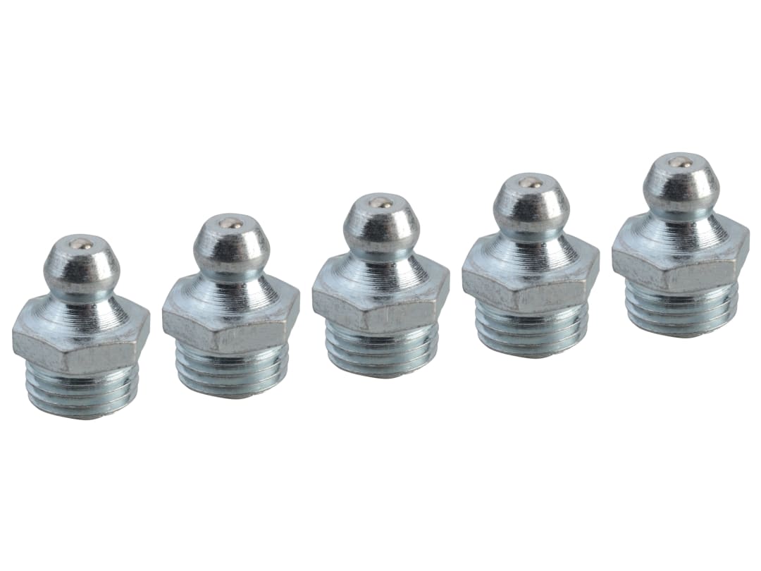 Faithfull Grease Nipple Straight M10 x 1.0 (Pack 5) FAIGGN10100M