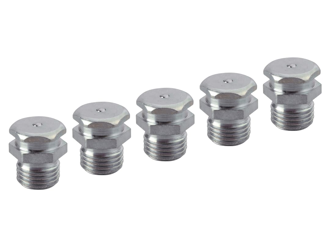 Faithfull Grease Nipple Button 1/4in BSP (Pack 5) FAIGGN14BSPB