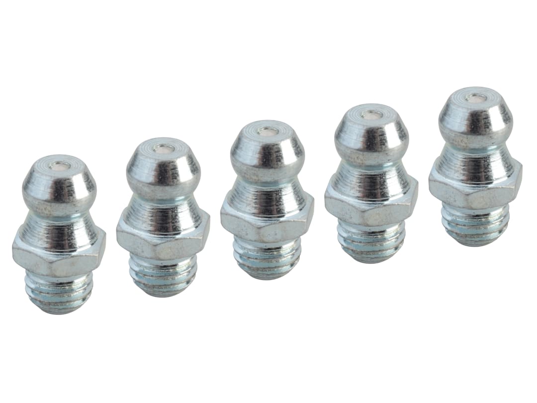 Faithfull Grease Nipple Straight 1/4in UNF (Pack 5) FAIGGN14UNF