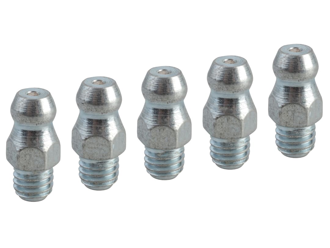 Faithfull Grease Nipple Straight M6 x 1.0 (Pack 5) FAIGGN6100M