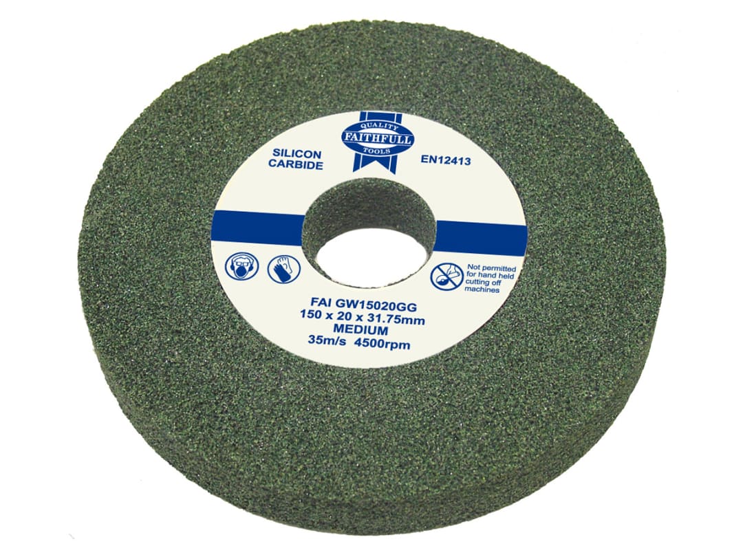 Faithfull General Purpose Grinding Wheel 150 x 16mm Green Grit FAIGW15016GG
