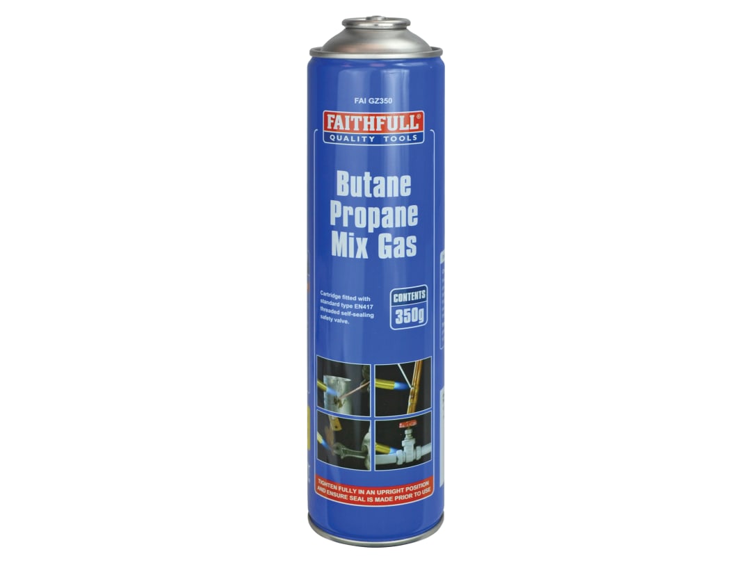 Faithfull Butane Propane Mix Gas Cartridge 350g FAIGZ350