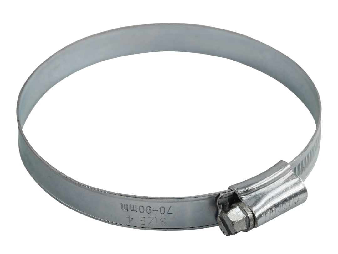 Faithfull 4 Hose Clip - Zinc MSZP 70 - 90mm FAIHC4B