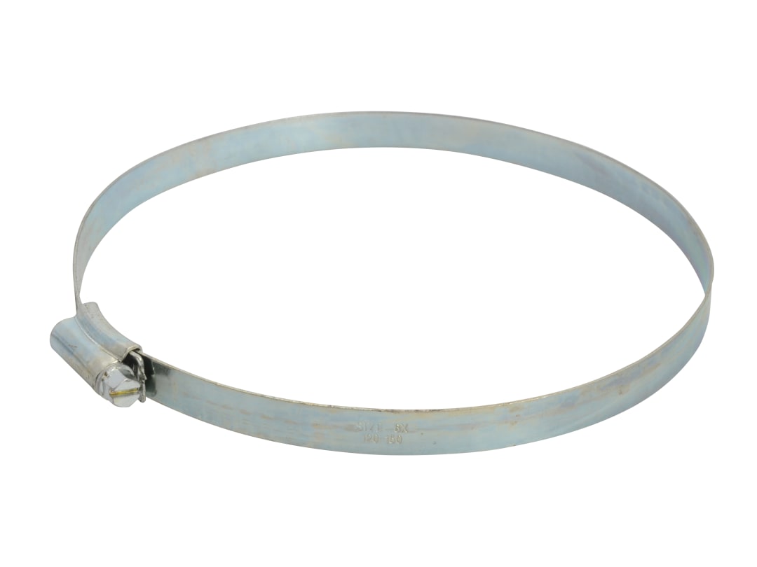 Faithfull 6X Hose Clip - Zinc MSZP 120 - 150mm FAIHC6XB