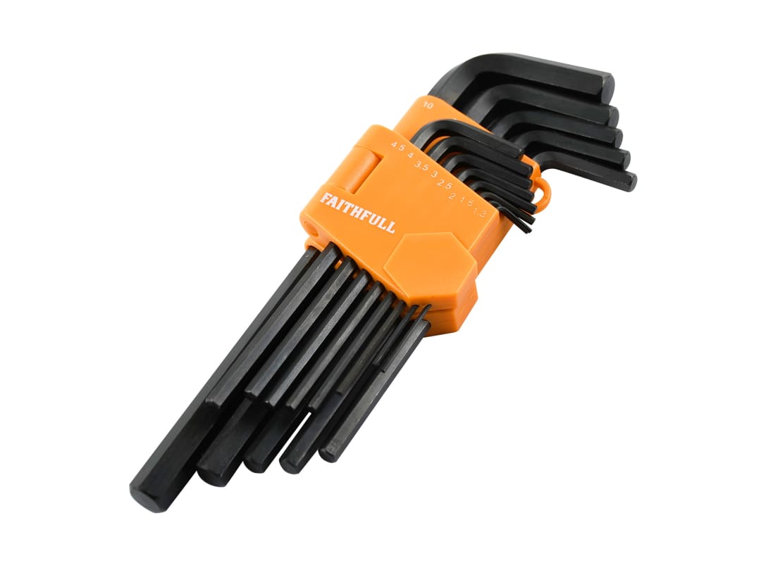 Faithfull Metric Long Arm Hex Key Set, 13 Piece FAIHKS13ML