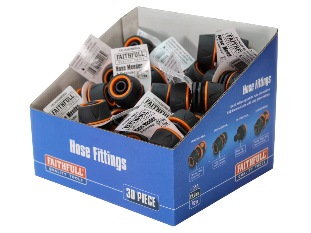 Faithfull Plastic Hose Mender (Box 30) FAIHOSEMEBUL