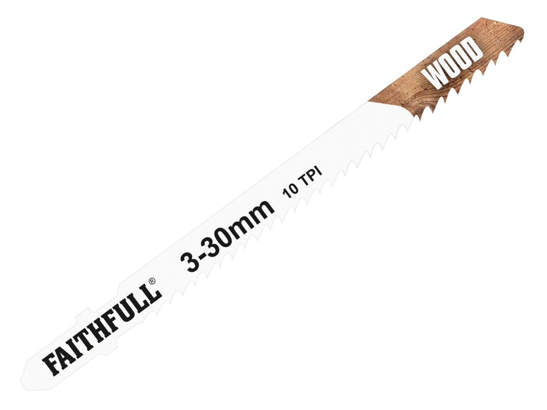 Faithfull Wood Jigsaw Blades Pack of 5 T101B FAIJBT101B