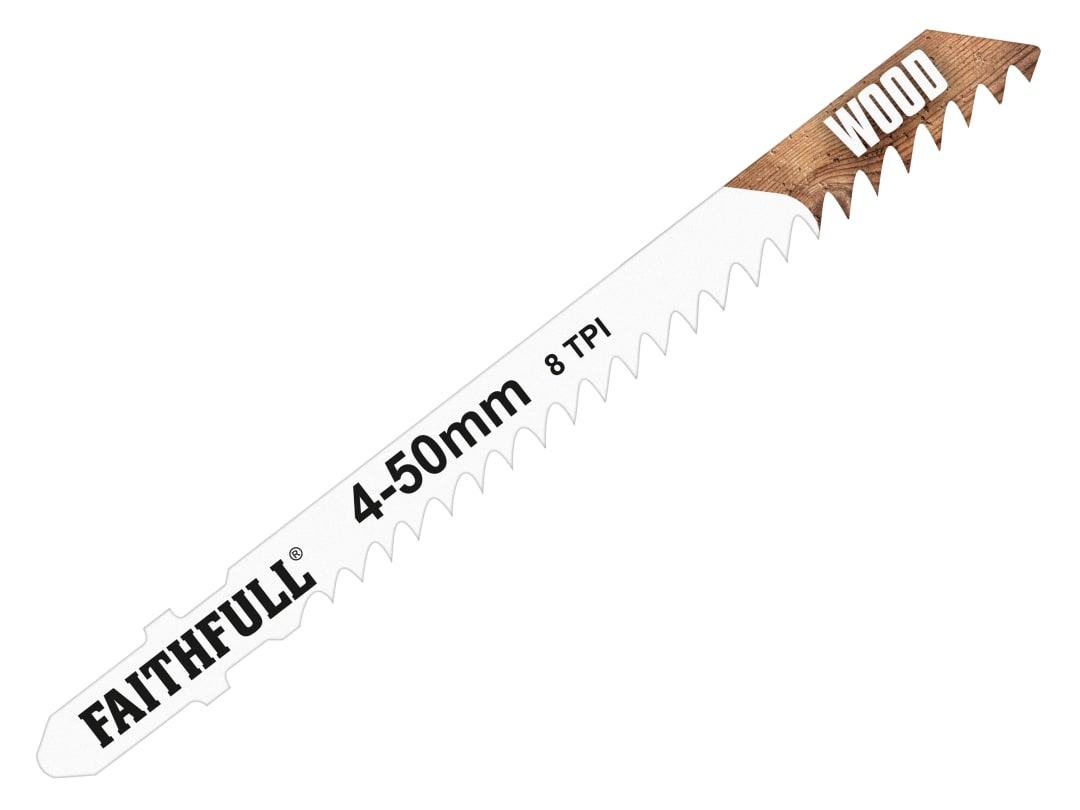 Faithfull Wood Jigsaw Blades Pack of 5 T111C FAIJBT111C