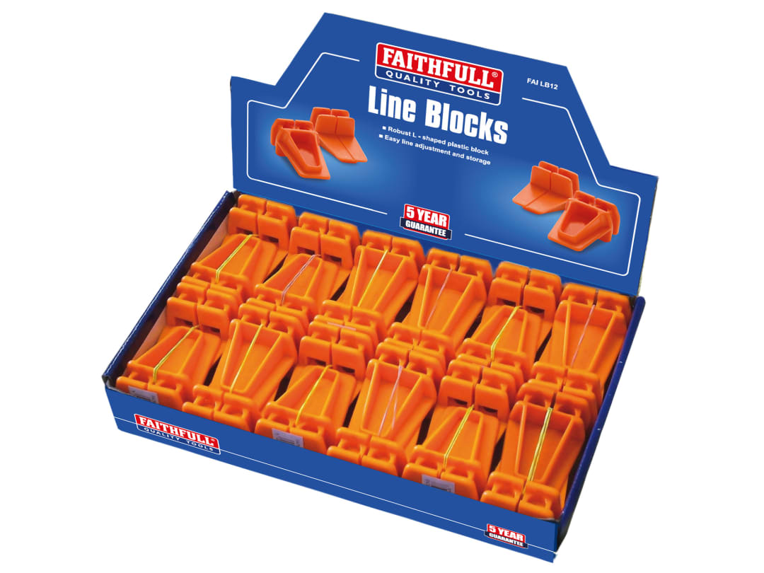 Faithfull Line Block Counter Display (12 Piece) Blocks Only FAILB12