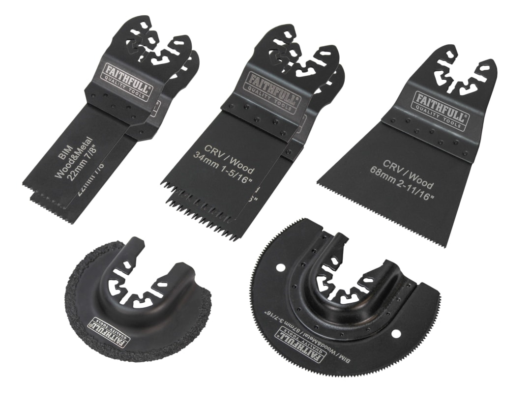 Faithfull Multi-Function Tool Blade Set, 7 Piece FAIMFKIT7