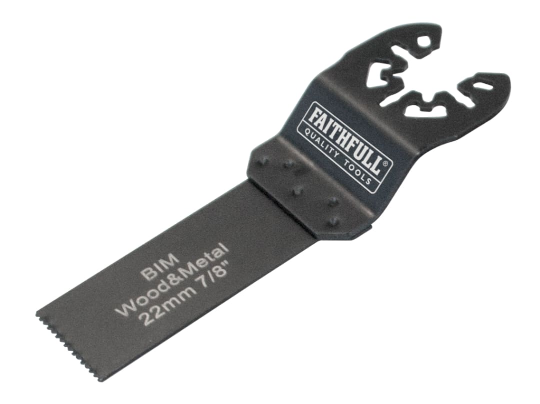 Faithfull Multi-Functional Tool Flush Cut Wood/Bi-Metal Blade 22mm FAIMFWM22