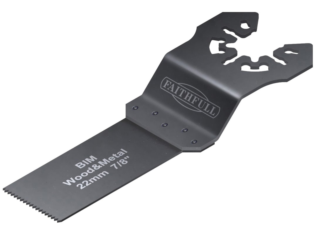 Faithfull Multi-Functional Tool Flush Cut Wood/Bi-Metal Blade 22mm (Pack 5) FAIMFWM22B