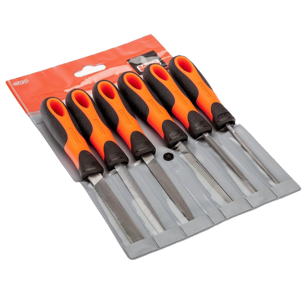 Bahco 1-476 ERGO™ File Set 6 Piece 100mm (4in) 1-476-04-3-2