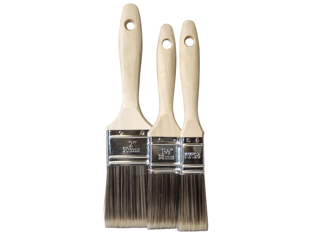 Faithfull Tradesman Synthetic Paint Brush Set, 3 Piece FAIPBTSET3